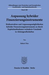 Anpassung hybrider Finanzierungsinstrumente