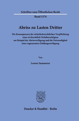 Abriss zu Lasten Dritter