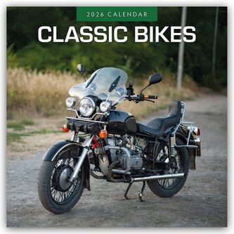 Classic Bikes - Klassische Motorräder 2026 - 16-Monatskalender