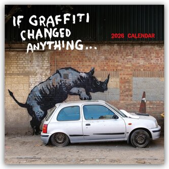 Banksy - If Graffiti changed Anything 2026 - 12-Monatskalender