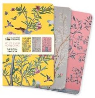 Dreier Set Mini-Notizbücher: Royal Pavillion Brighton