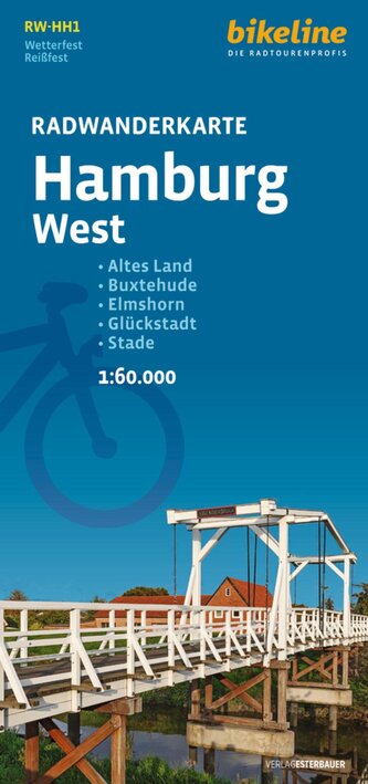 Radwanderkarte Hamburg West RW-HH1