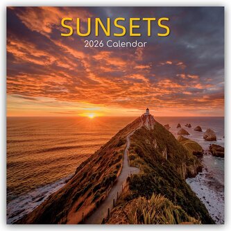 Sunsets - Sonnenuntergänge 2026 - 16-Monatskalender