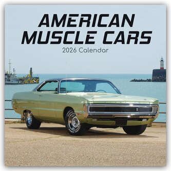 American Muscle Cars - Amerikanische Muscle-Cars 2026 - 16-Monatskalender