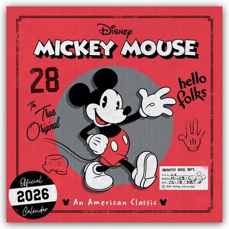 Disney Mickey Mouse 2026 - Wandkalender