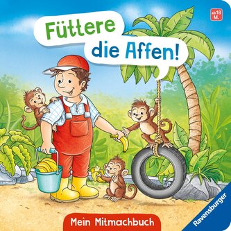 Füttere die Affen! Mein Zoo-Mitmachbuch