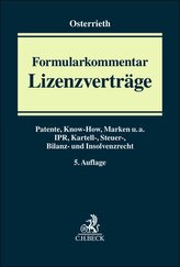 Formularkommentar Lizenzverträge