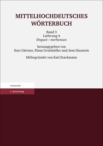 Mittelhochdeutsches Wörterbuch. Dritter Band, Lieferung 4