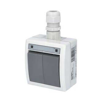 ATLAS IP65 Spínač sériový č.5 s vývodkou M20, na povrch, šedý