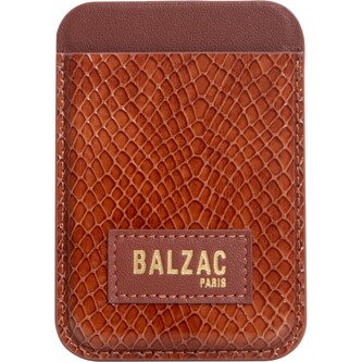 Native Union x Balzac Embossed Cognac Card Holder MagSafe peněženka