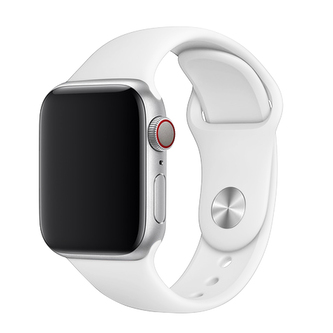 Apple Watch řemínek jednobarevný, 42/44/45/46/49mm, L (Obvod ruky 18,5 - 23cm), White