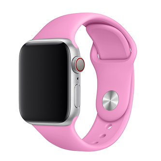 Apple Watch řemínek jednobarevný, 42/44/45/46/49mm, L (Obvod ruky 18,5 - 23cm), Bright Pink