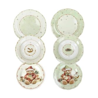 18ti dílná jídelní sada talířů Medvídci Coccole BRANDANI