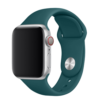 Apple Watch řemínek jednobarevný, 42/44/45/46/49mm, L (Obvod ruky 18,5 - 23cm), Dark Green