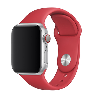 Apple Watch řemínek jednobarevný, 42/44/45/46/49mm, L (Obvod ruky 18,5 - 23cm), Red