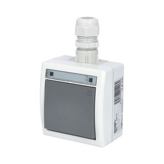 ATLAS IP65 Tlačítko symbol "zvonek" č.1/0 s vývodkou M20, na povrch, šedý