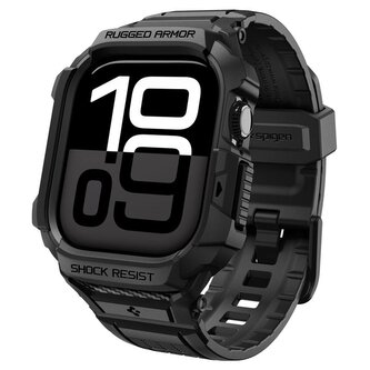 Spigen Rugged Armor Pro 2, matte black - Apple Watch 11 42mm