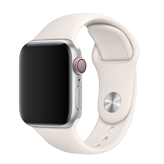 Apple Watch řemínek jednobarevný, 42/44/45/46/49mm, L (Obvod ruky 18,5 - 23cm), Light White