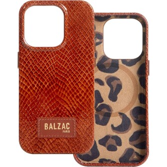 Native Union x Balzac Embossed Cognac MagSafe kryt iPhone 15 Pro Max
