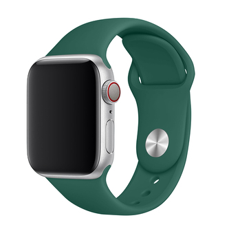 Apple Watch řemínek jednobarevný, 42/44/45/46/49mm, L (Obvod ruky 18,5 - 23cm), Pine needle green