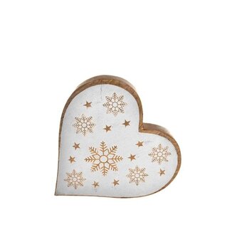 Srdce mango, bílé, 0/2