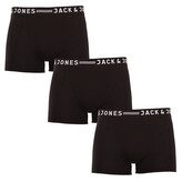 3PACK pánské boxerky Jack and Jones černé (12081832 - black/black) XXL