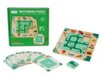 Układanka drewniana - znajdź drogę