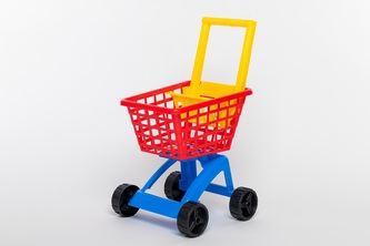 Nákupní vozík - červený