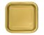 Talerzyki papierowe złote kwadratowe 18cm 16szt