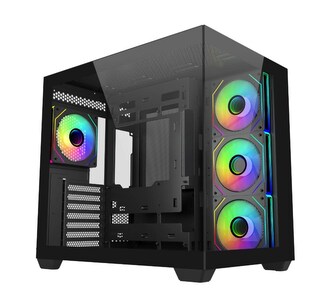 Cooler Master case Elite 681, ATX, Průhledná bočnice, 4x 120mm ARGB Fan, Černá