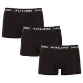 3PACK pánské boxerky Jack and Jones černé (12171944) S