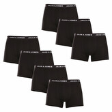 7PACK pánské boxerky Jack and Jones černé (12171258) XL