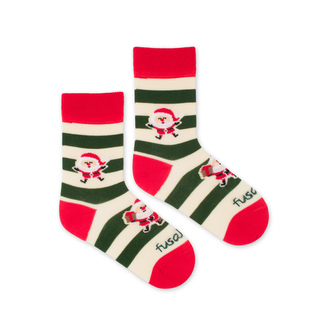 Dětské ponožky Párty Santa Béžové M (27-30)