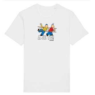 Tričko Pat a Mat - S žebříkem bílé Bílé XXL