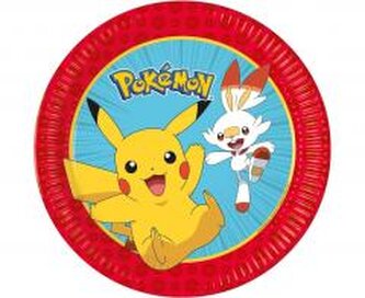 Talerzyki papierowe Pokemon 23cm 8szt
