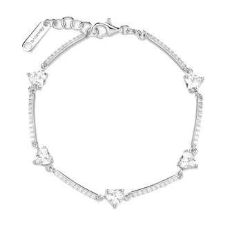 Romantický stříbrný náramek Fancy Infinite White FIW121 Brosway