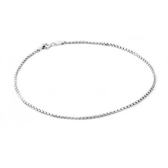 Jemný stříbrný náramek Kostka/Venezia AGB435 Beneto Exclusive / Délka: 21 cm