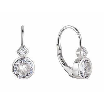 Krásné dívčí náušnice se zirkony 11479.1 crystal Evolution Group