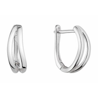 Něžné kruhové náušnice ze stříbra 61018 Evolution Group