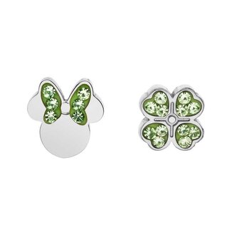 Třpytivé ocelové náušnice pecky Minnie Mouse E600205RGL.CS Disney