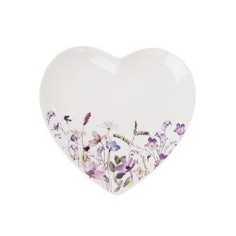 Talířek porc. dezertní LOUKA srdce 17,5x17 cm