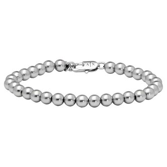 Stylový mosazný korálkový náramek AXG0118040 Armani Exchange