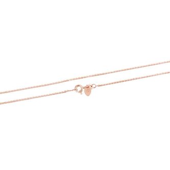 Pozlacený stříbrný řetízek Anker AGS1286-ROSEGOLD Beneto Exclusive / Délka: 45 cm