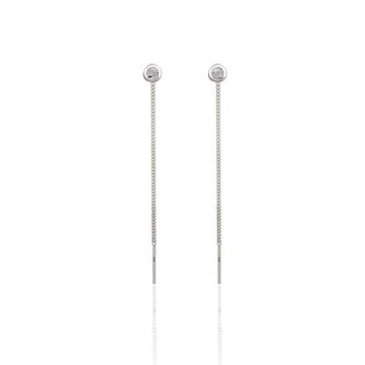 Elegantní stříbrné náušnice s topazy TOPAGUV2717 Beneto Exclusive