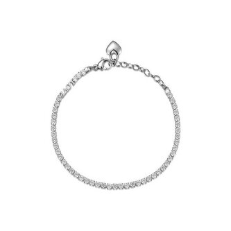 Třpytivý ocelový náramek Desideri love BEI027 Brosway