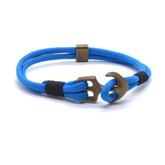 Modrý paracord náramek s kotvou Anchor Cordell