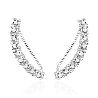 Blyštivé podélné náušnice ze stříbra AGT-E083VW Agato
