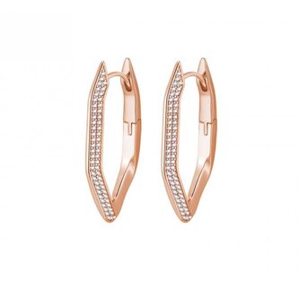 Okouzlující bronzové náušnice s čirými zirkony Eva RZEV22 Rosato