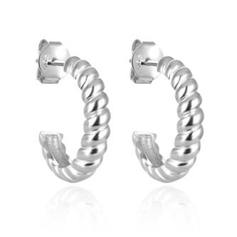 Stříbrné půlkruhové náušnice AGT-E191P Agato