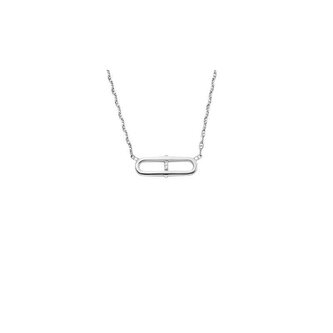 Originální stříbrný náhrdelník se zirkony JFS00636040 Fossil